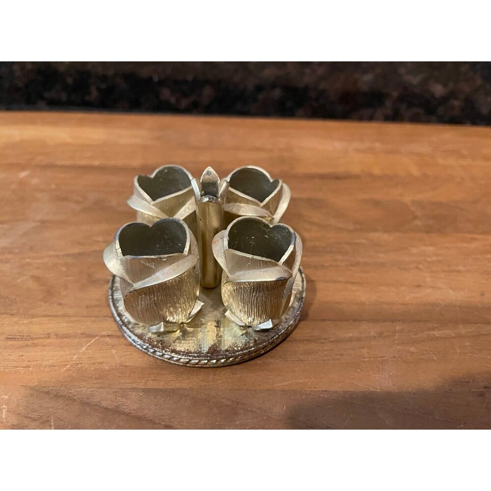 Vintage Avon Golden Vanity Roses Lipstick Holder